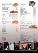 Menu Cosmo Sushi - Brochettes, sashimi, temaki,...