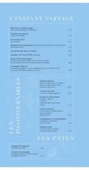 Carte et menu de Jasmin Grill & Lounge à Saint Jean Cap Ferrat — L’instant partage, incontournables et pâtes