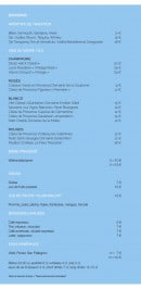 Carte et menu de Jasmin Grill & Lounge à Saint Jean Cap Ferrat — Les boissons