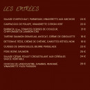 Menu Vidaa Le Moulin de Mougins - Les entrées