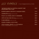 Menu Vidaa Le Moulin de Mougins - Les viandes