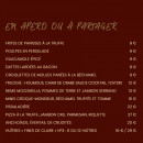 Menu Vidaa Le Moulin de Mougins - Les en apéro ou à partager