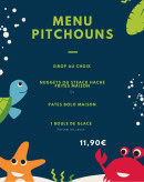 Carte et menu de Le Bon Accueil à Villeneuve Loubet — Menu pitchouns