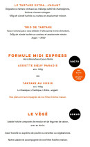 Carte et menu de Léo Léa Marina Baie des Anges à Villeneuve Loubet — Les formules midi express et végé