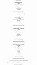 Carte et menu de Santa-Lucia à Villeneuve Loubet — Plateaux
