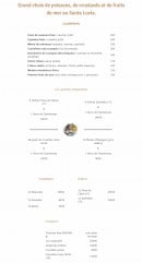 Carte et menu de Santa-Lucia à Villeneuve Loubet — Côté mer