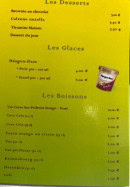Menu Beaulieu Pizza - Les desserts, boissons, ...