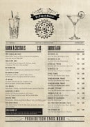 Menu Fabrik - Les cocktails et gins