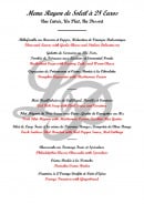 Menu La Pignatelle - Le menu à 28€