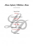 Menu La Pignatelle - Le menu enfant