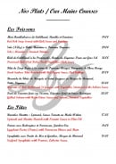 Menu La Pignatelle - Les poissons et pâtes