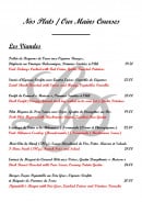 Menu La Pignatelle - Les viandes