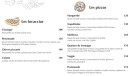 Menu Maonas - Les pizzas et focaccias