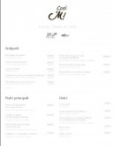 Menu Così ’M ! - La carte