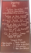 Menu Docks Café - L'ardoise