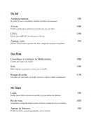 Menu la Chèvre d'Or - sol, flots, chair