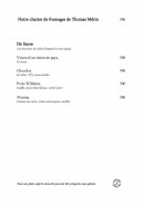 Menu la Chèvre d'Or - fromages