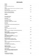 Menu la Chèvre d'Or - café du jardin