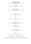 Menu la Chèvre d'Or - boissons