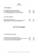 Menu Le Tillac - Vins rouges