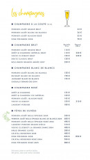 Menu Carlton - Les champagnes