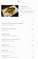 Menu Ciro - Les pâtes