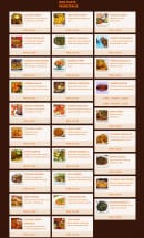 Menu Jaipur - Les plats