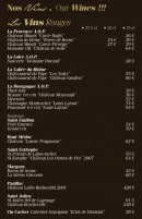 Menu La Mandala - Les vins rouges 