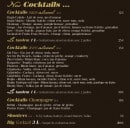 Menu La Mandala - Les cocktails 