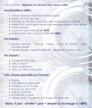 Carte et menu de Le cercle des marins à Cannes — Les spécialités, salades, desserts...