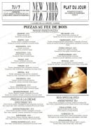 Menu New York - New York - Les pizzas