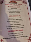 Menu Xuan Le Printemps - Les entrées , plats et desserts