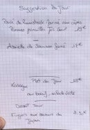 Carte et menu de Yacht Club à Cannes — exemple de menu