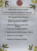 Menu L'Aliva - Les suggestions