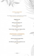 Menu L'Emblème - Formules déjeuner, fromages et desserts