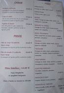 Menu O'Sarracino - Carne, pesce, pizze,...