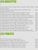 Menu Pilou Christopher - Les pizzas raclettes t pizzas poulets