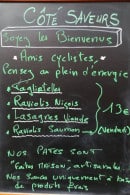 Menu Côté Saveurs - exemple de menu