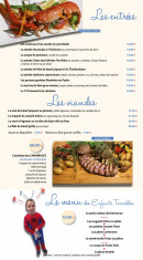 Carte et menu de Les Enfants Terribles à Menton — Les entrées, viandes et menu des enfants