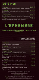 Menu Pizz'Alex - Les brushettas