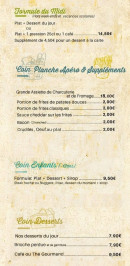 Menu Si Menton Savait - Formule du midi , planche, menu enfant et desserts