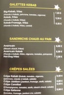 Menu Univers snack traiteur - Sandwichs, galettes et crêpes