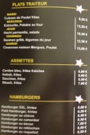 Menu Univers snack traiteur - Hamburgers, plats et assiettes