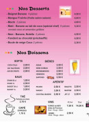 Carte et menu de Sushi manga à La Roquette sur Siagne — Desserts et boissons