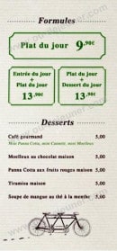 Menu La Dolce Vita - Les formules