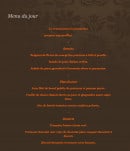 Menu Les Amouriers - La suggestion du jour