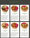 Carte et menu de Nâga Street food à Valbonne — Menu