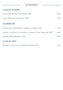 Menu La Maréa - Les vins rosés (suite)