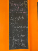 Carte et menu de Au Bruit Qui Court Toujours à Antibes — L'ardoise