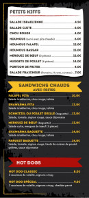 Menu Burger One - Les petits kiffs, hot dogs, …